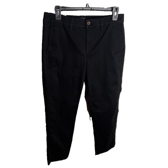 J.Crew $80 Petite Girlfriend Chino Pant Black Size P6 AD217 - Picture 3 of 10
